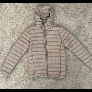 H&M Beige Puff Jacket (Sz S)